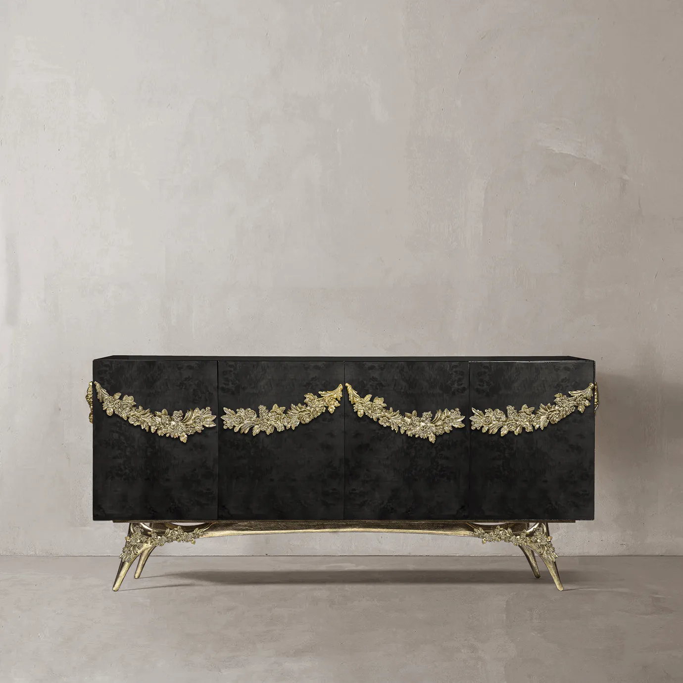 Majestica Black Poplar Root Veneer Sideboard