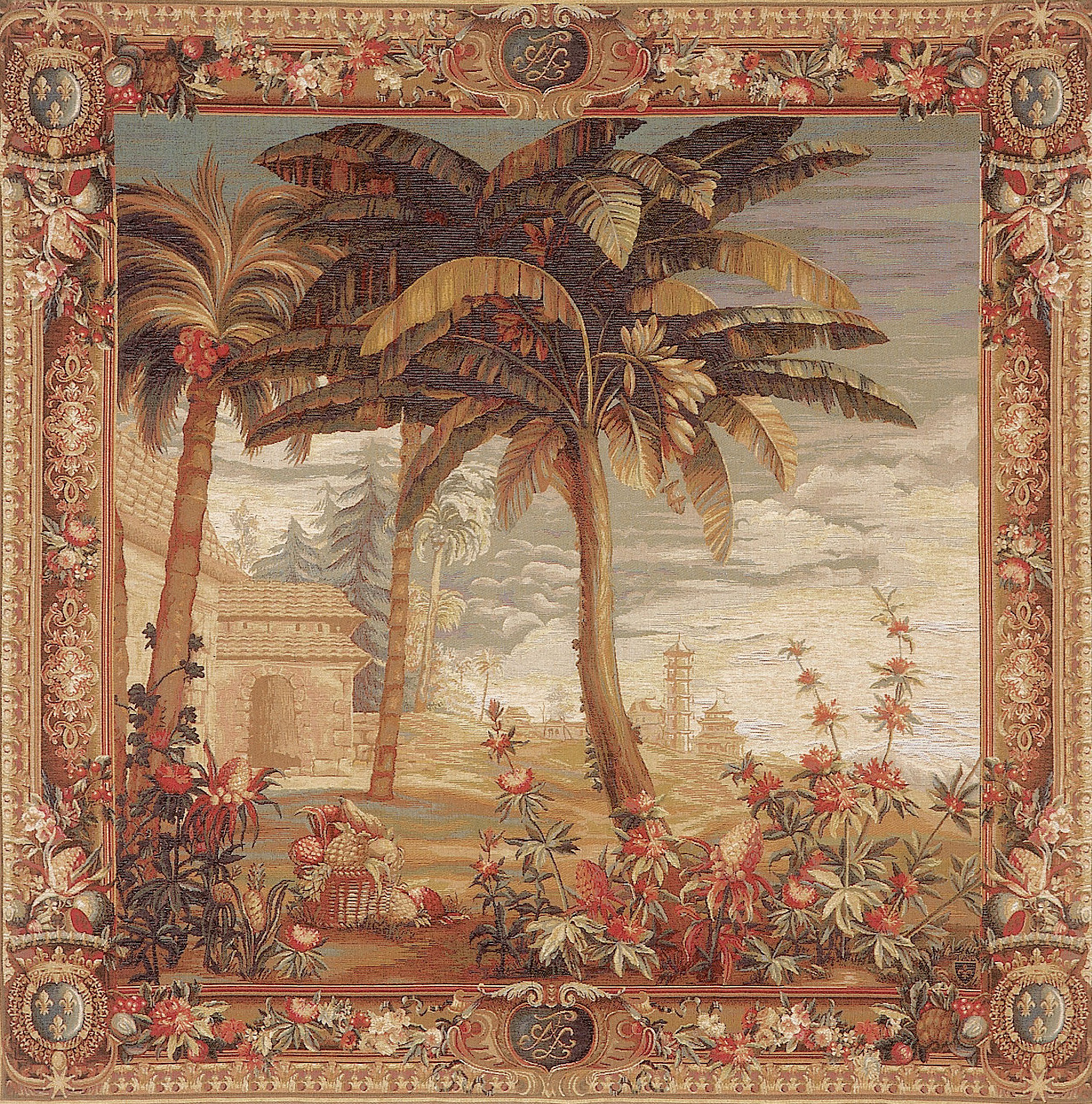 The Pineapple Harvest - Exotic Landscape Wall Hanging