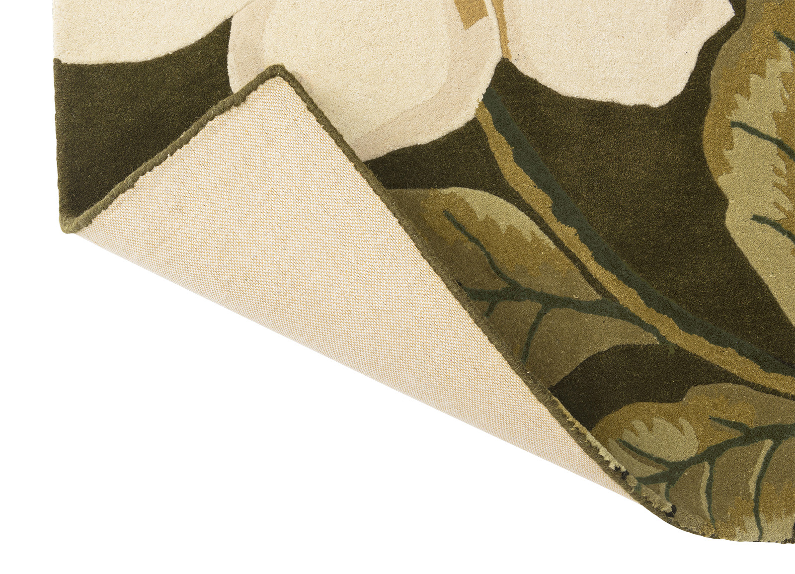 Grandiflora Olive Hand-Tufted Wool Rug