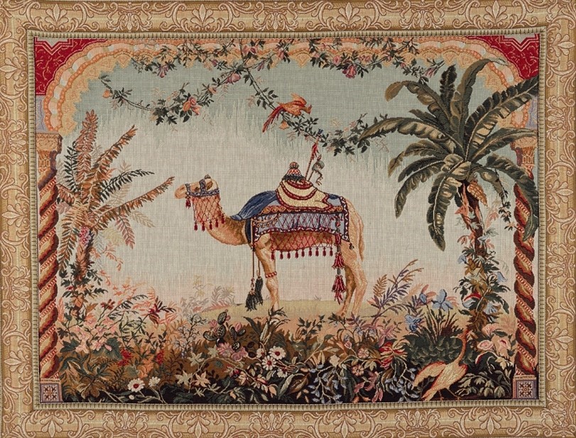 Camel with Ornamental Border Tapestry