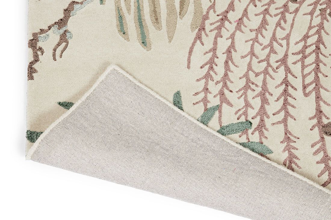 Rainforest Orchid Grey Handwoven Rug
