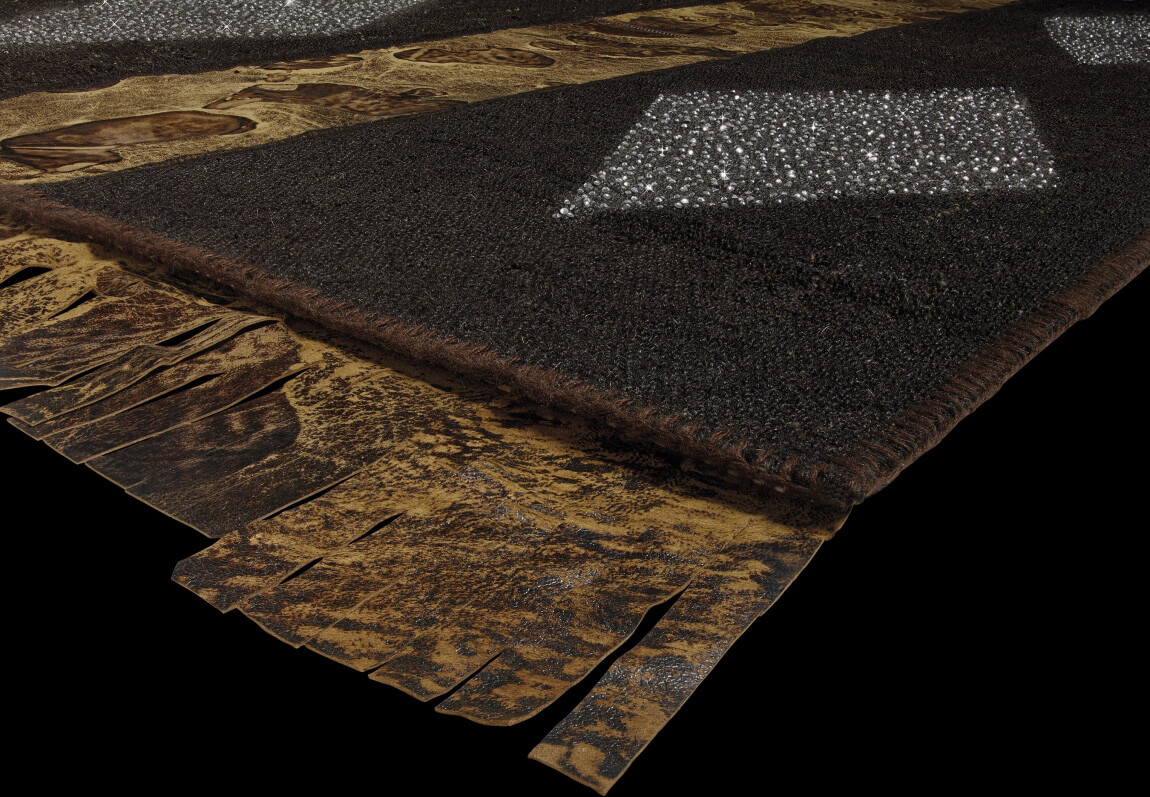Lady In Brown Sitap Rug