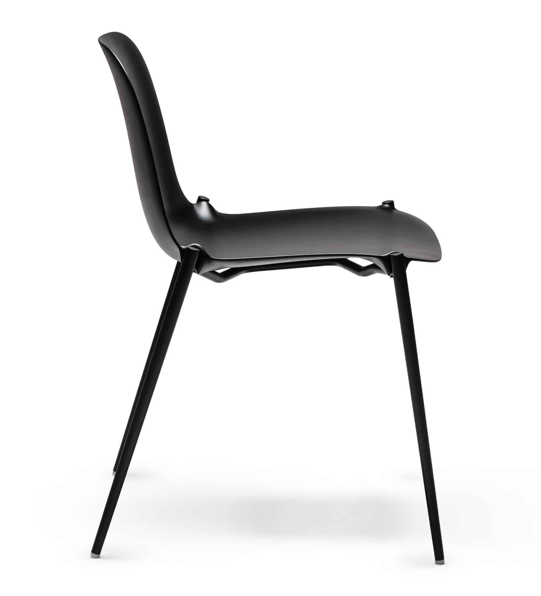 Dogo S Black Chair (2-Piece Set)