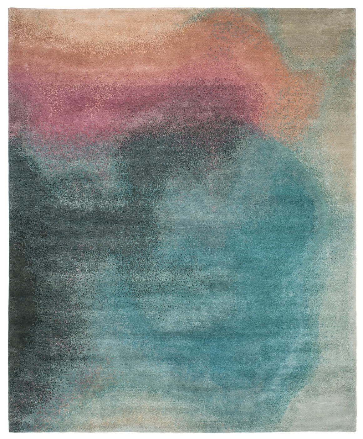 Hand-Knotted Avio Multicolor Rug