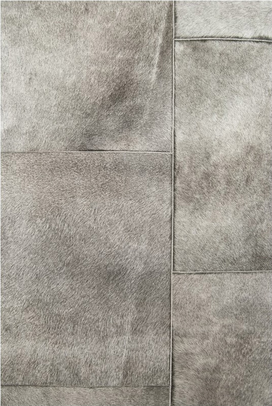 Grey Elephant Cowhide Rug