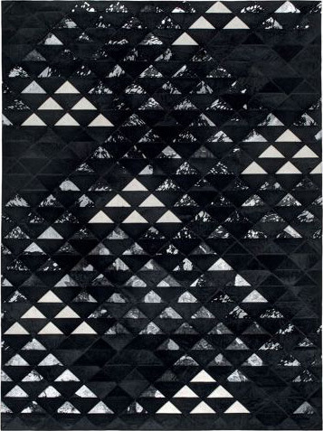 Clay Cowhide Handwoven Rug