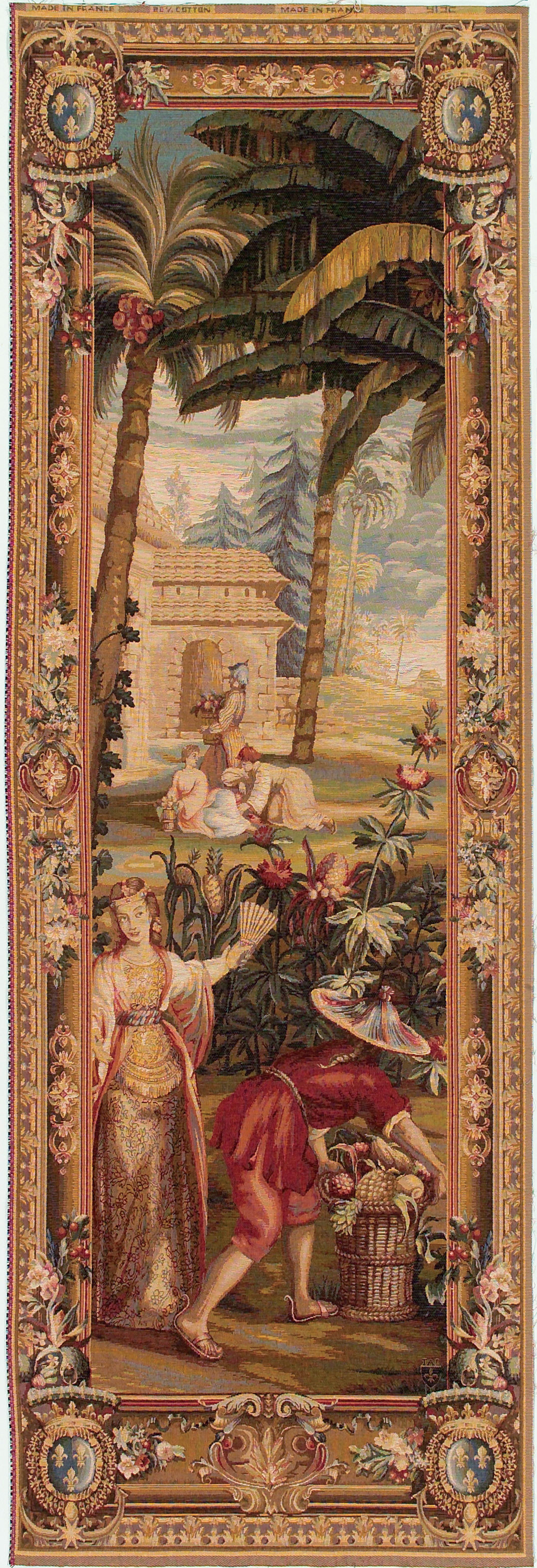 The Pineapple Harvest - Left Door Tapestry