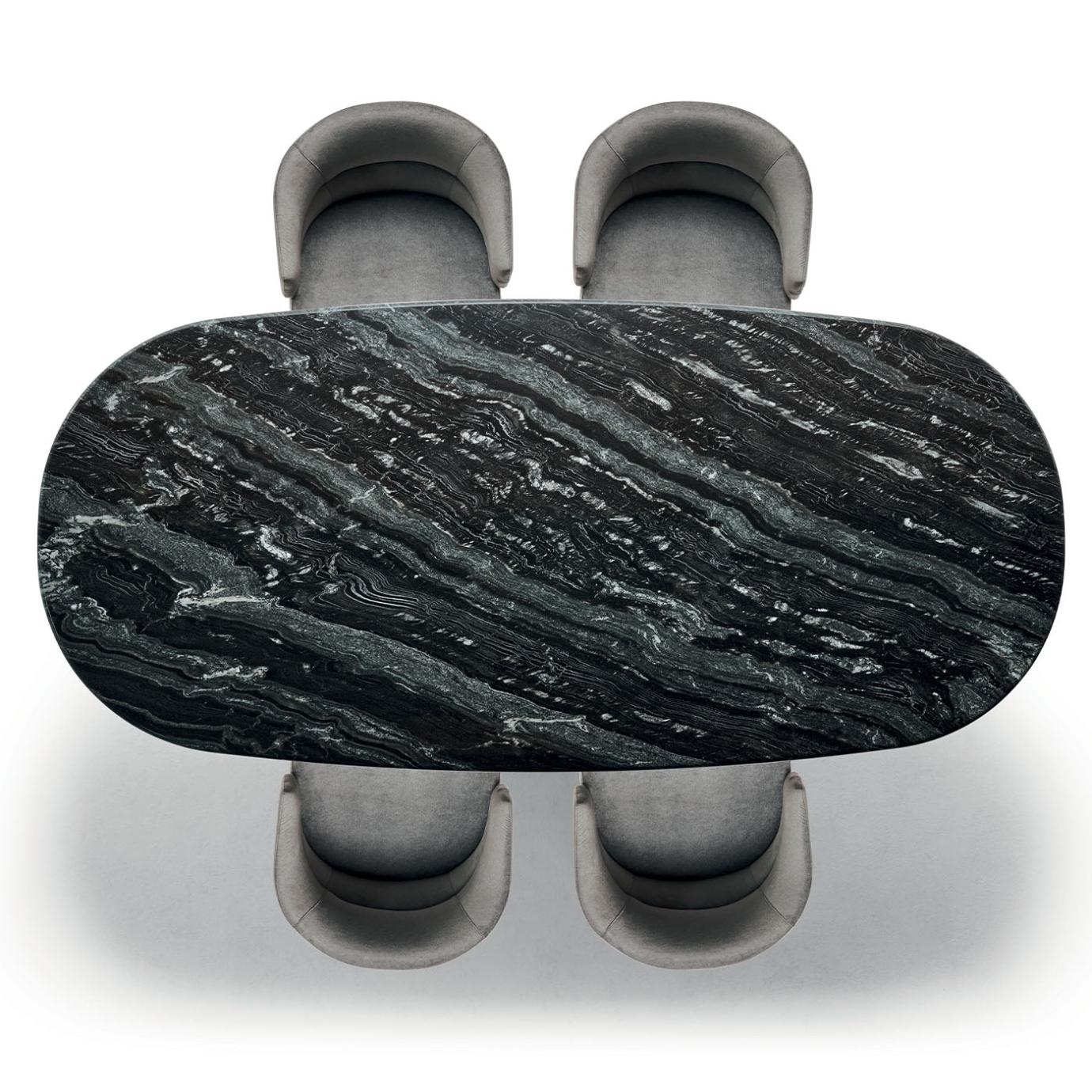 Alma Oval Marble Top Dining Table