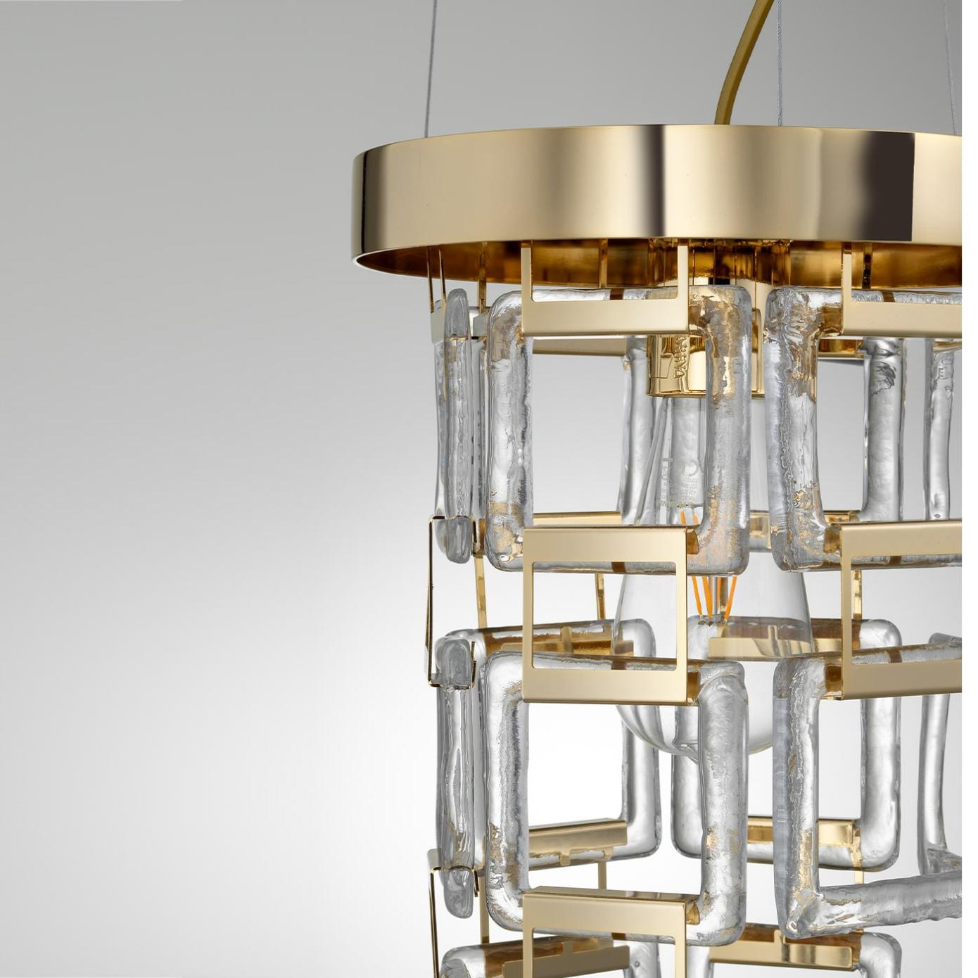 Bracelet Soft Gold Chandelier with Murano Glass