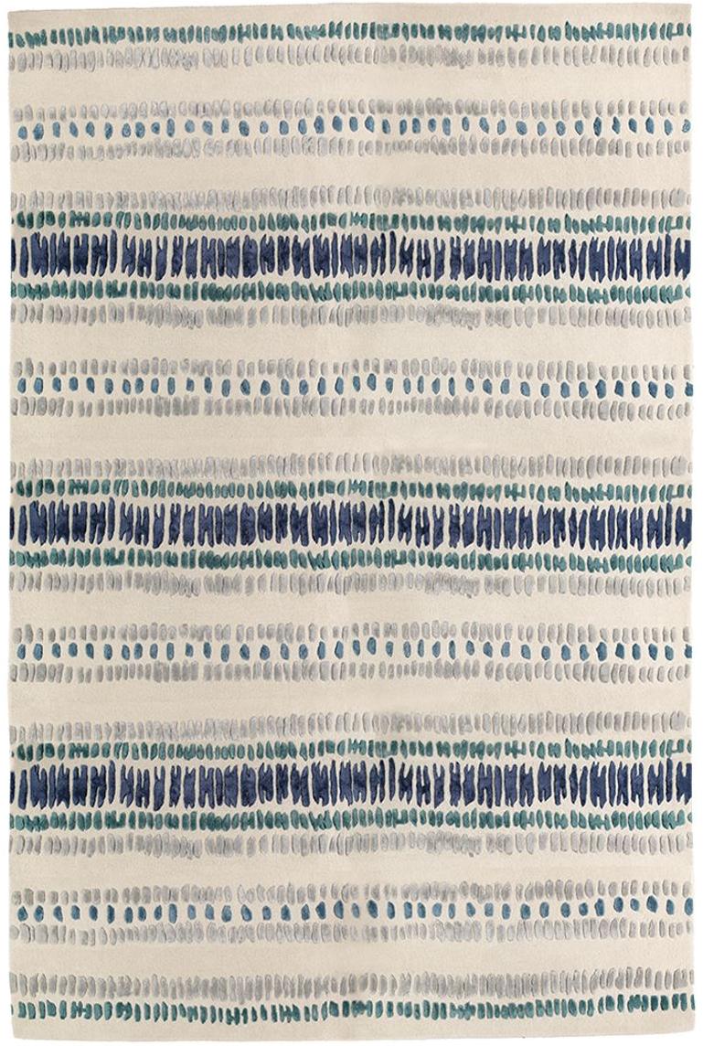 Striped Indigo Hand Made Rug