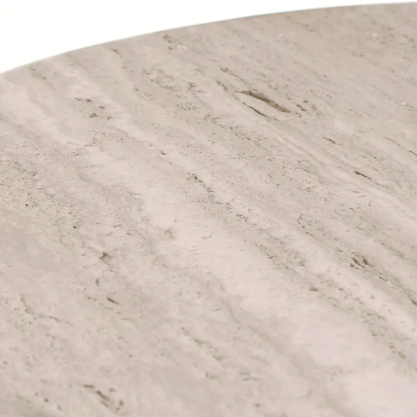 Parisian Travertine Marble Oval Dining Table