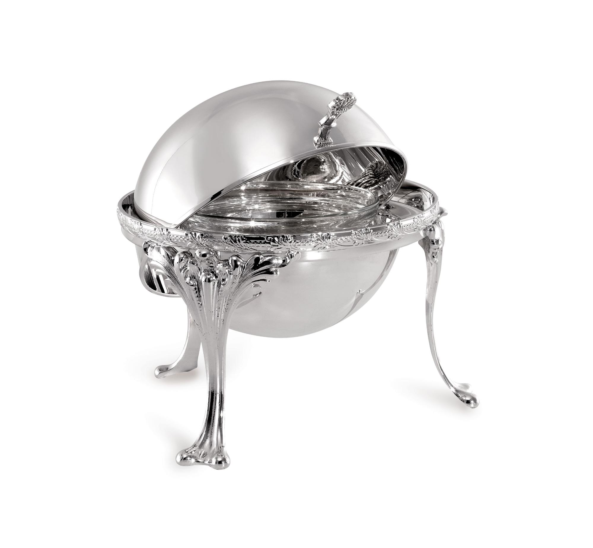 Silver-Plated Caviar Bowl with Lid