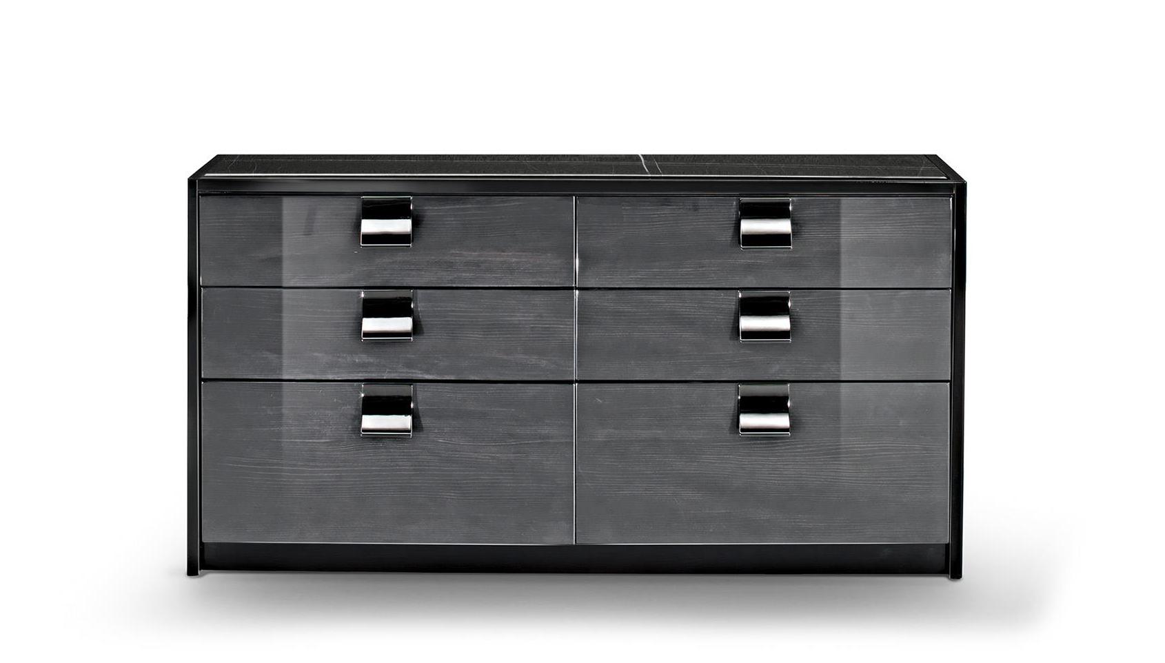 Black File Drawer with 6 Drawers