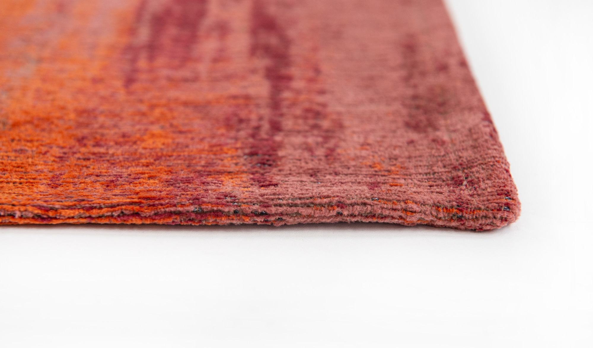 Abstract Red Belgian Rug