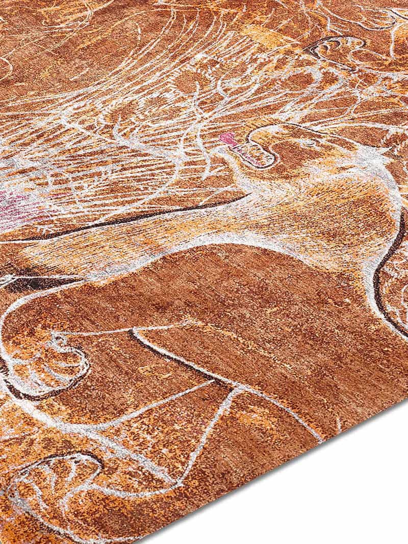 Two Lions Luxury Handmade Rug