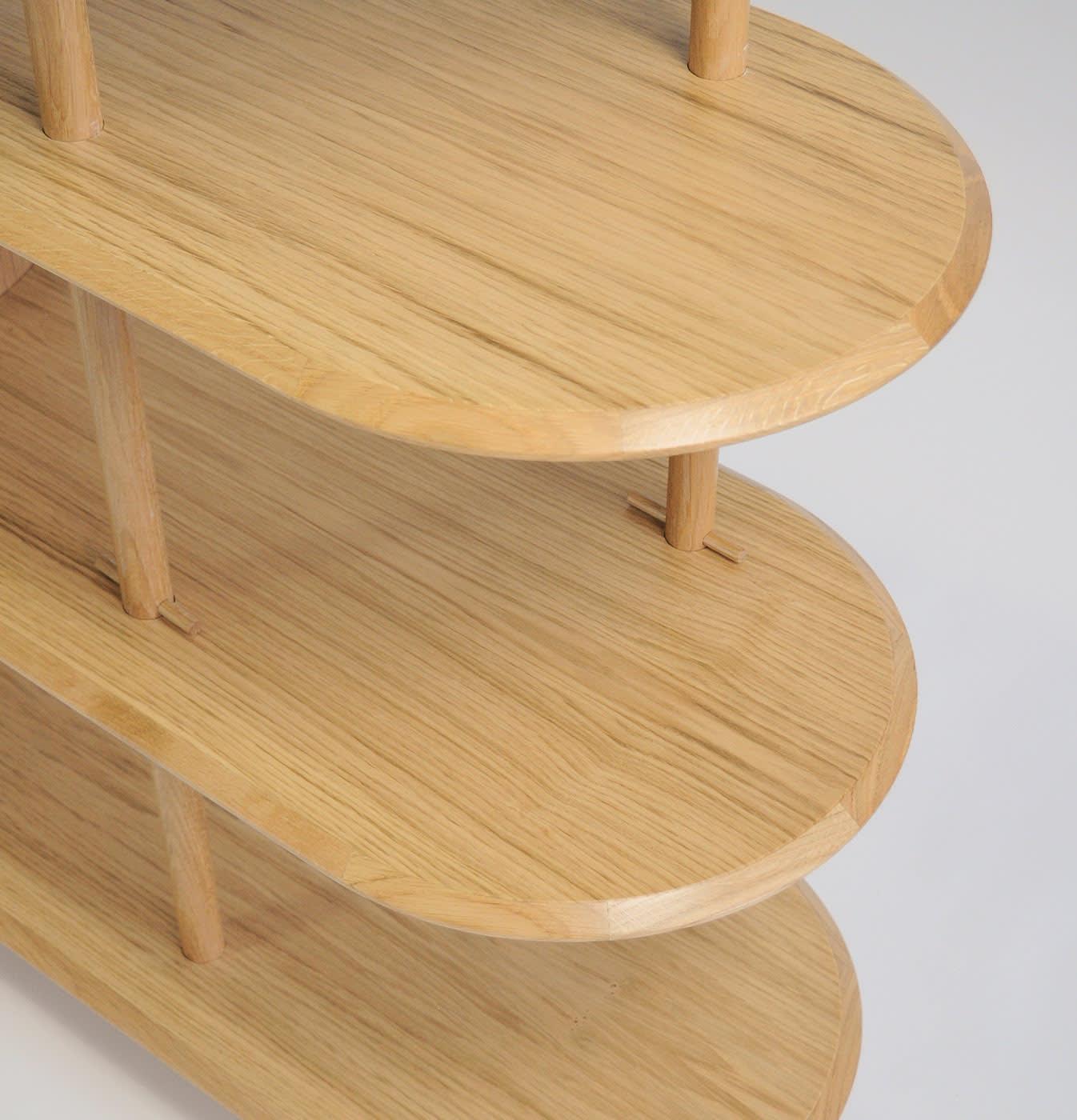 Modern Modular Oak Bookcase