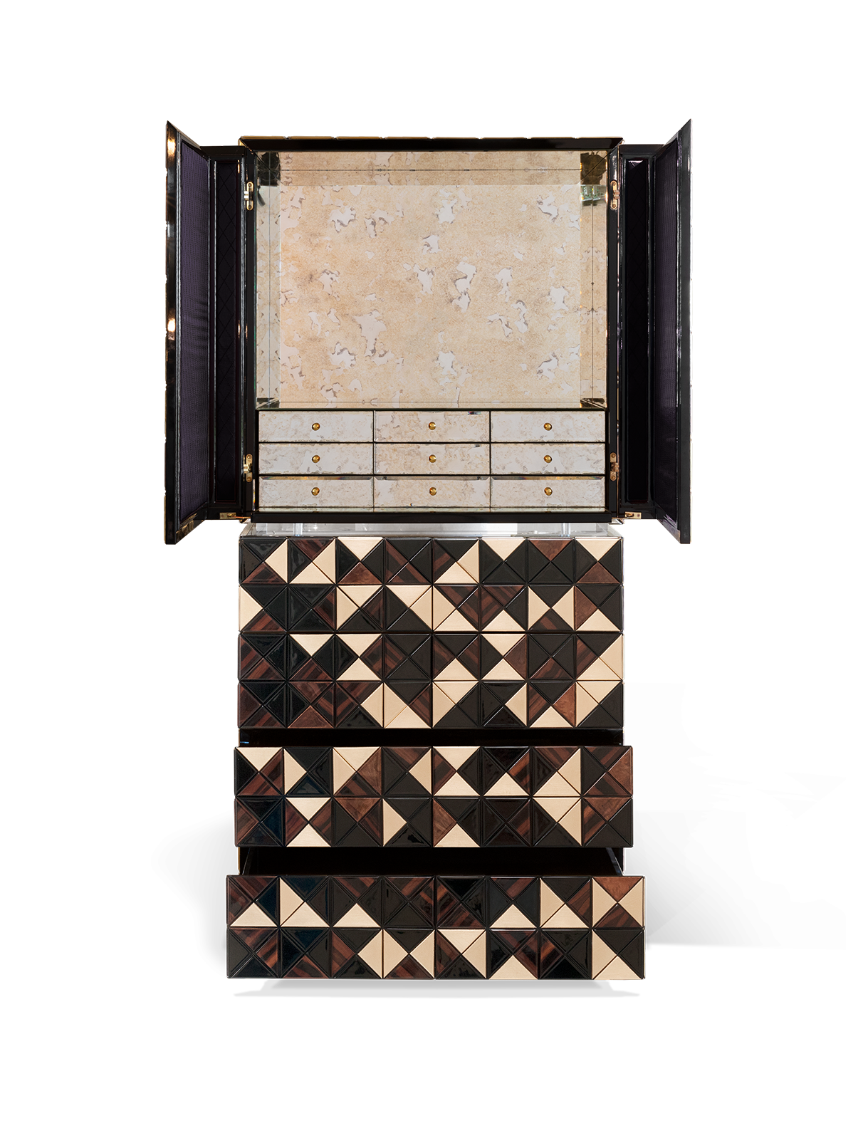 Mosaic II Walnut Cabinet