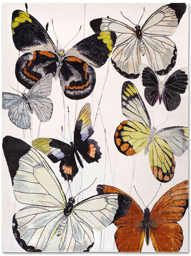 Butterfly Luxury Handmade Rug