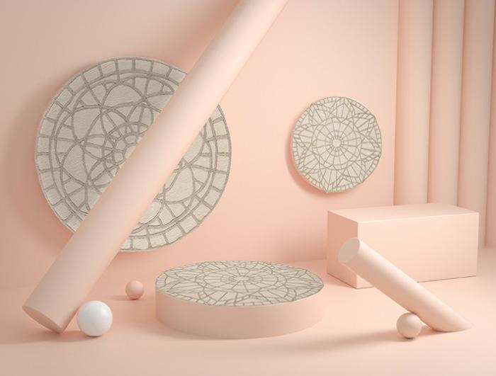 Round White Rug