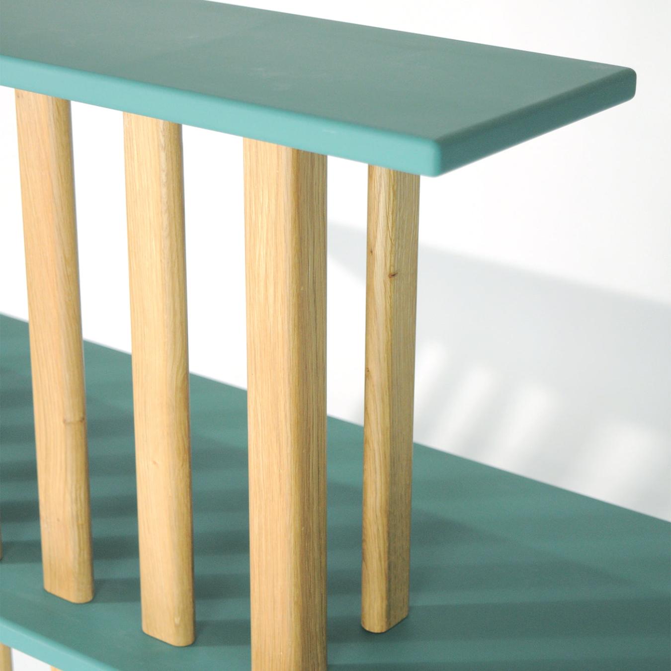 Green Two-Level Console Table