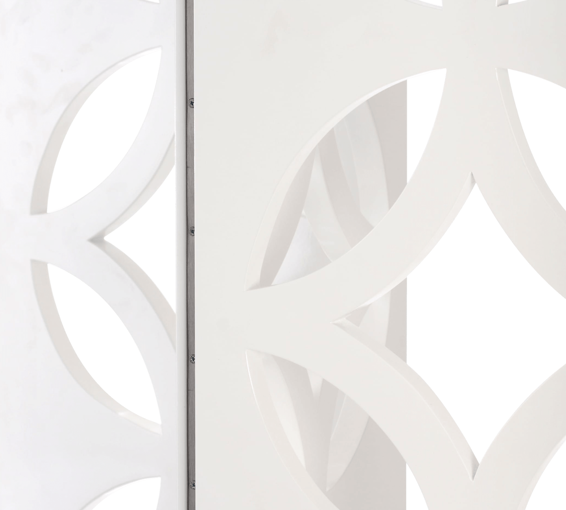 Pearl White Folding Screen