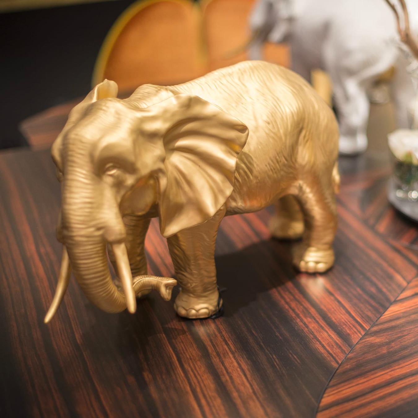 Elephant Gold Sculpture