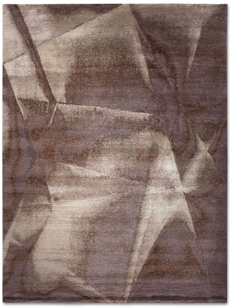 Brown Olive Hand Knotted Rug