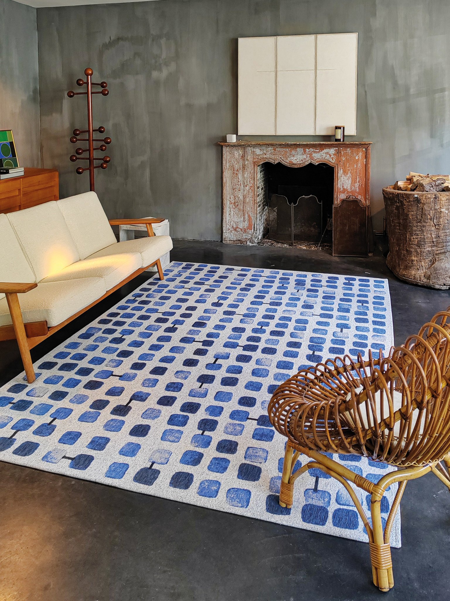 Amparo Blues Modern Rug