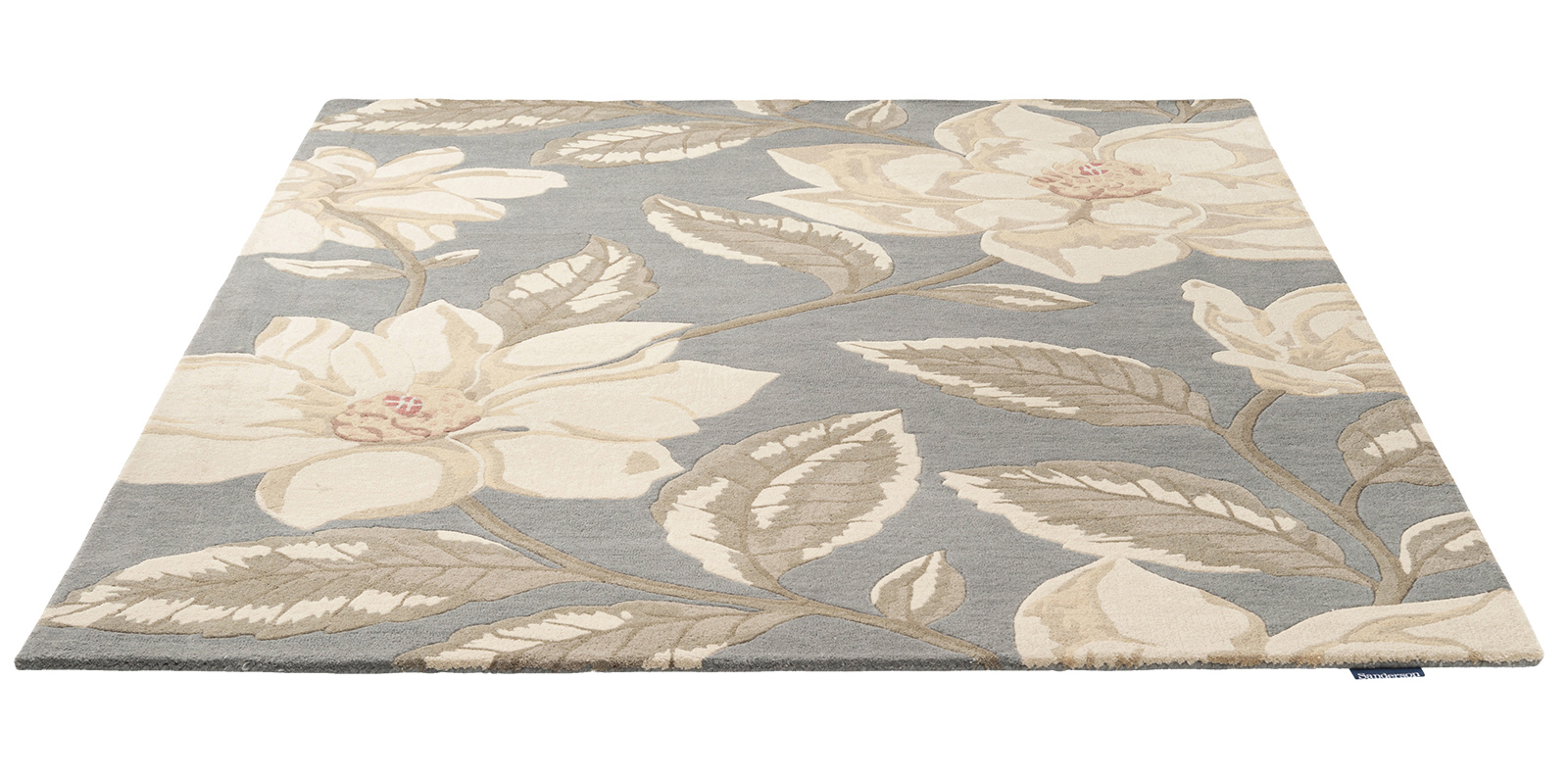 Grandiflora Grey Hand-Tufted Wool Rug