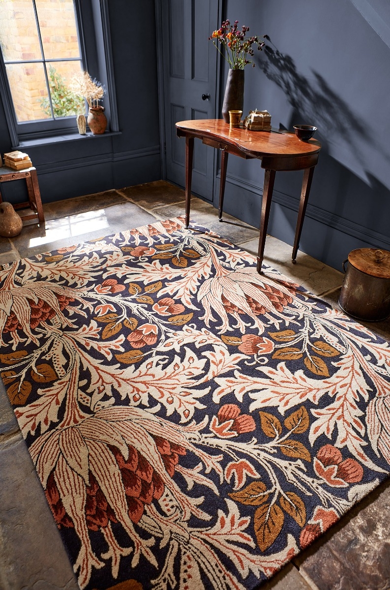 Artichoke Handtufted Red Rug