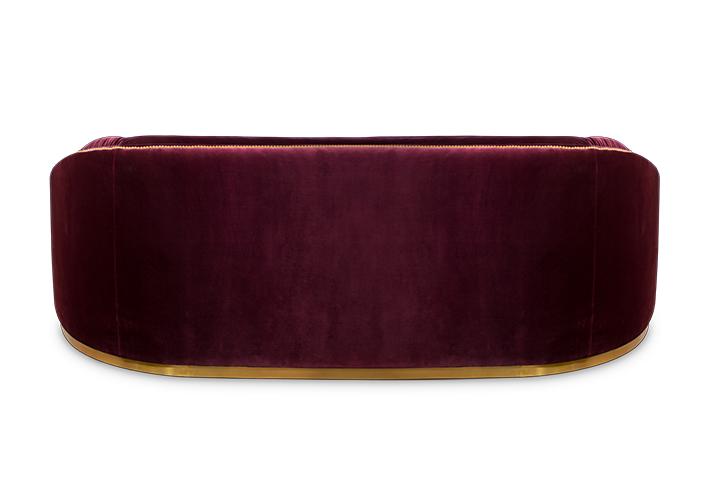 Premium Comfort Red Curved Sofa