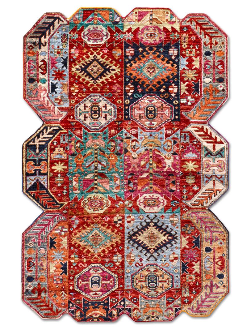 Multishape Hand-Woven Rug