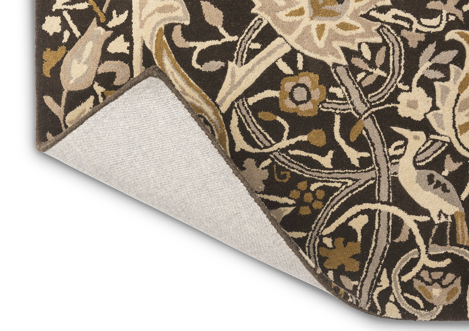 Designer Charcoal / Mustard Handtufted Rug