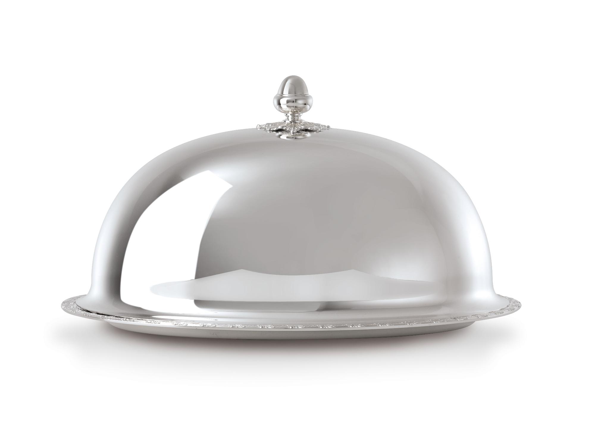 Royal Silver Oval Serving Tray with Lid