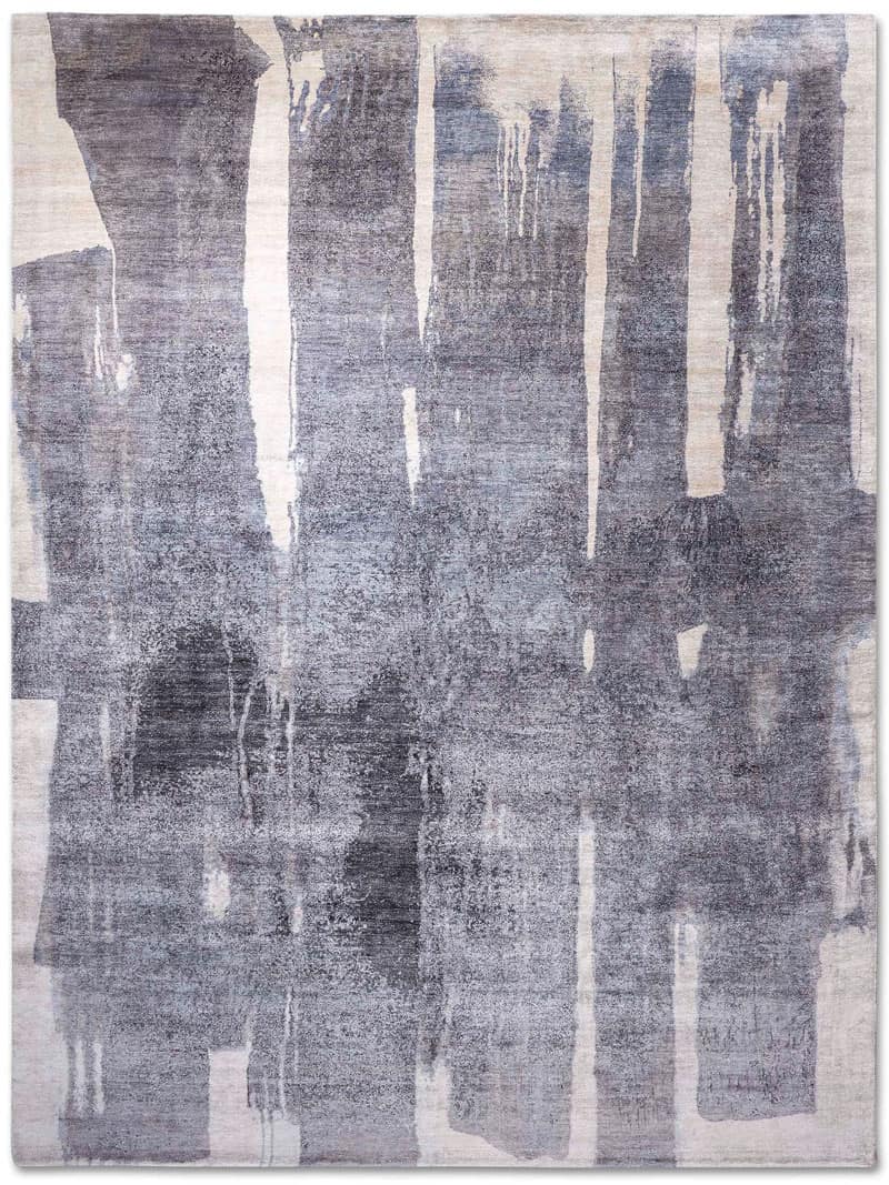 Dark Grey Luxury Handmade Rug