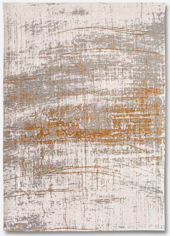 Abstract Flatwoven Gold Rug