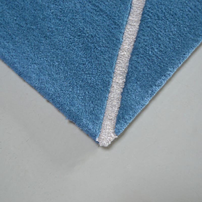 Viso Sky Wool Handwoven Rug ☞ Size: 6' 7" x 9' 2" (200 x 280 cm)