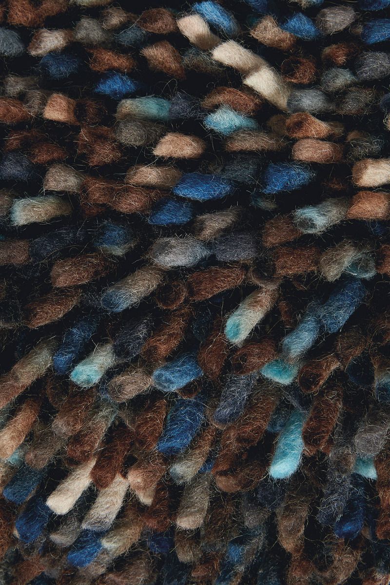 Dots Dark Blue Premium Rug | Size: 5' 7