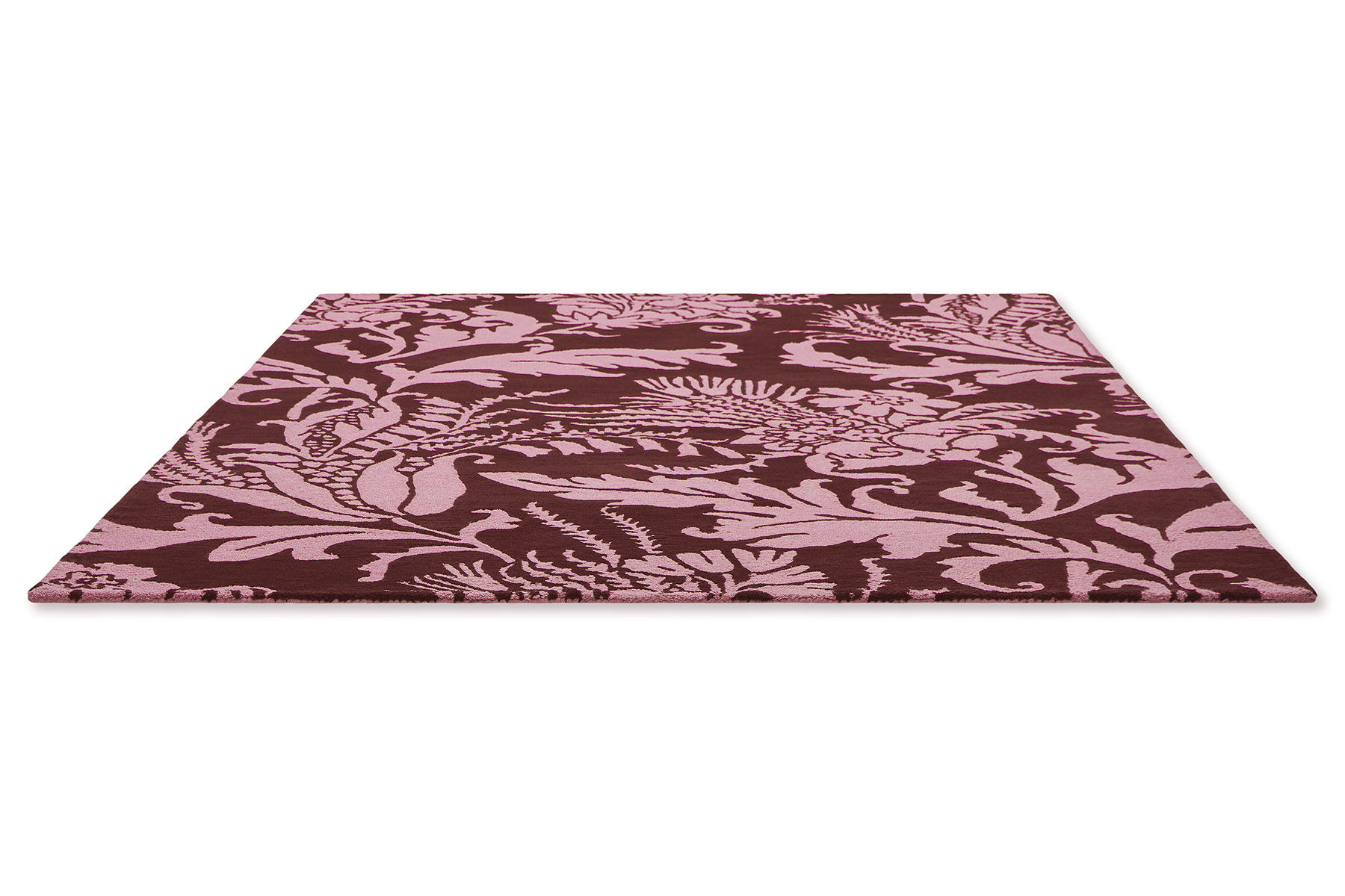 Baroque Pink Designer Rug ☞ Size: 6' 7" x 9' 2" (200 x 280 cm)