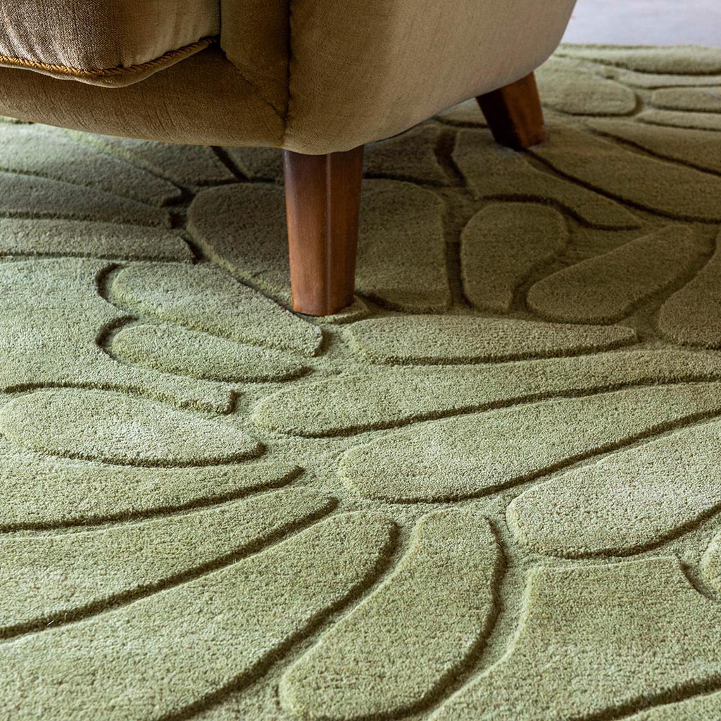 Hedgerow Green Petals Rug