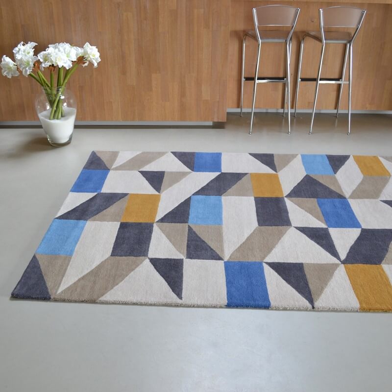 Nuevo Indigo Handwoven Rug | Size: 3' 11