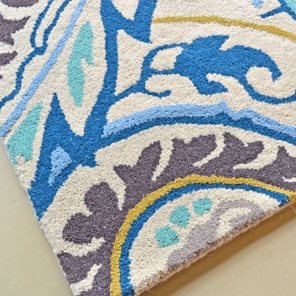 Kashmir Azure Premium Rug | Size: 5' 7