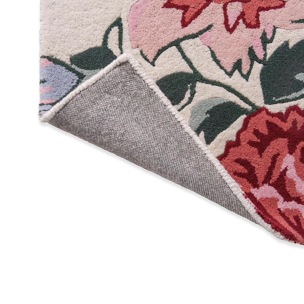 Poppy Red Floral Rug