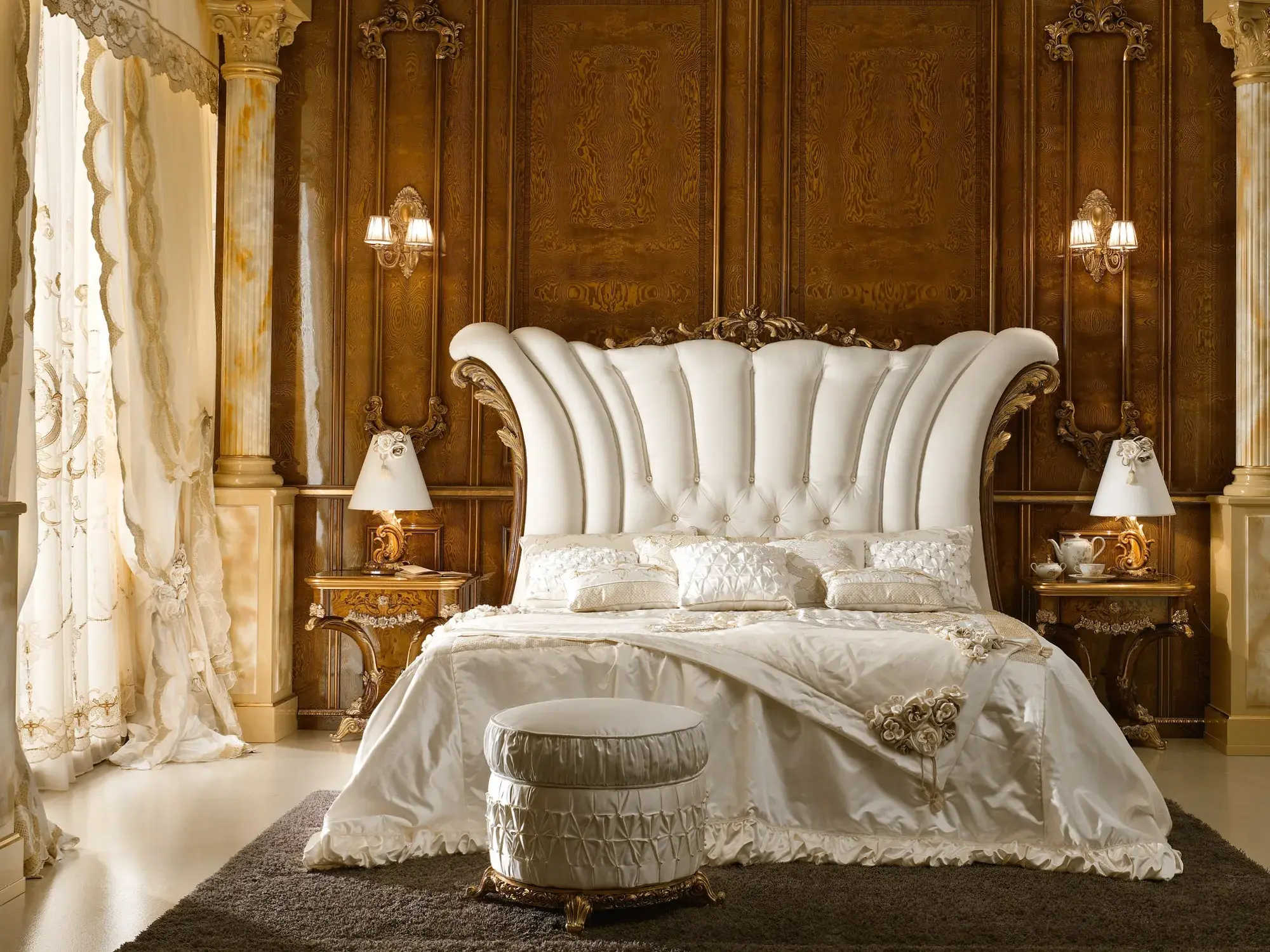 Dolcevita Italian Bed with Headboard