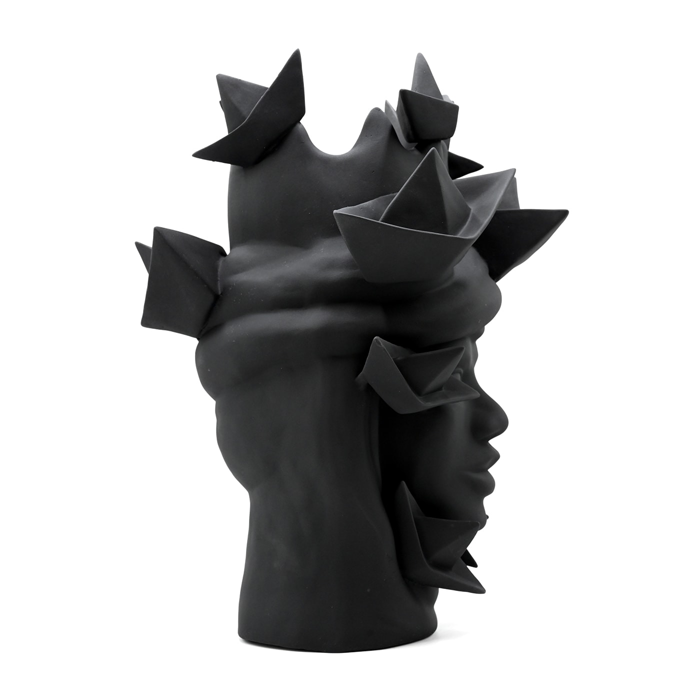 Moor's Head Dark Grey Sculpture