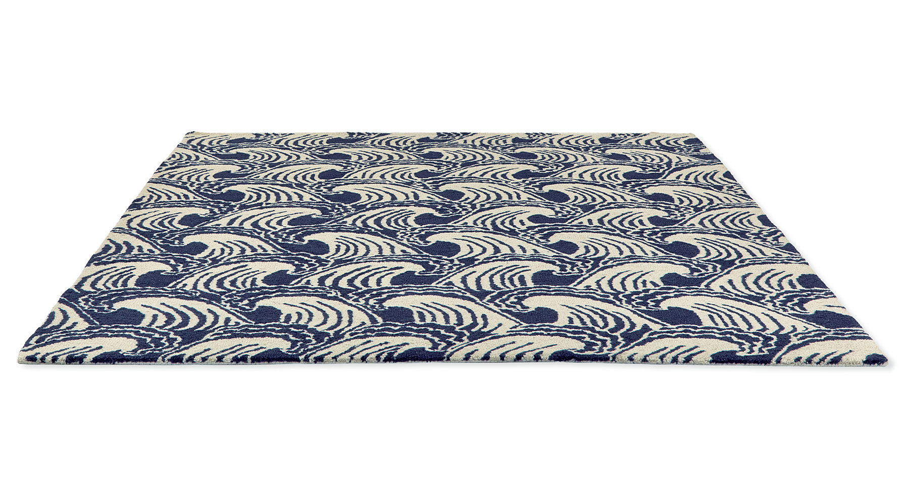 Waves Denim Rug ☞ Size: 6' 7" x 9' 2" (200 x 280 cm)