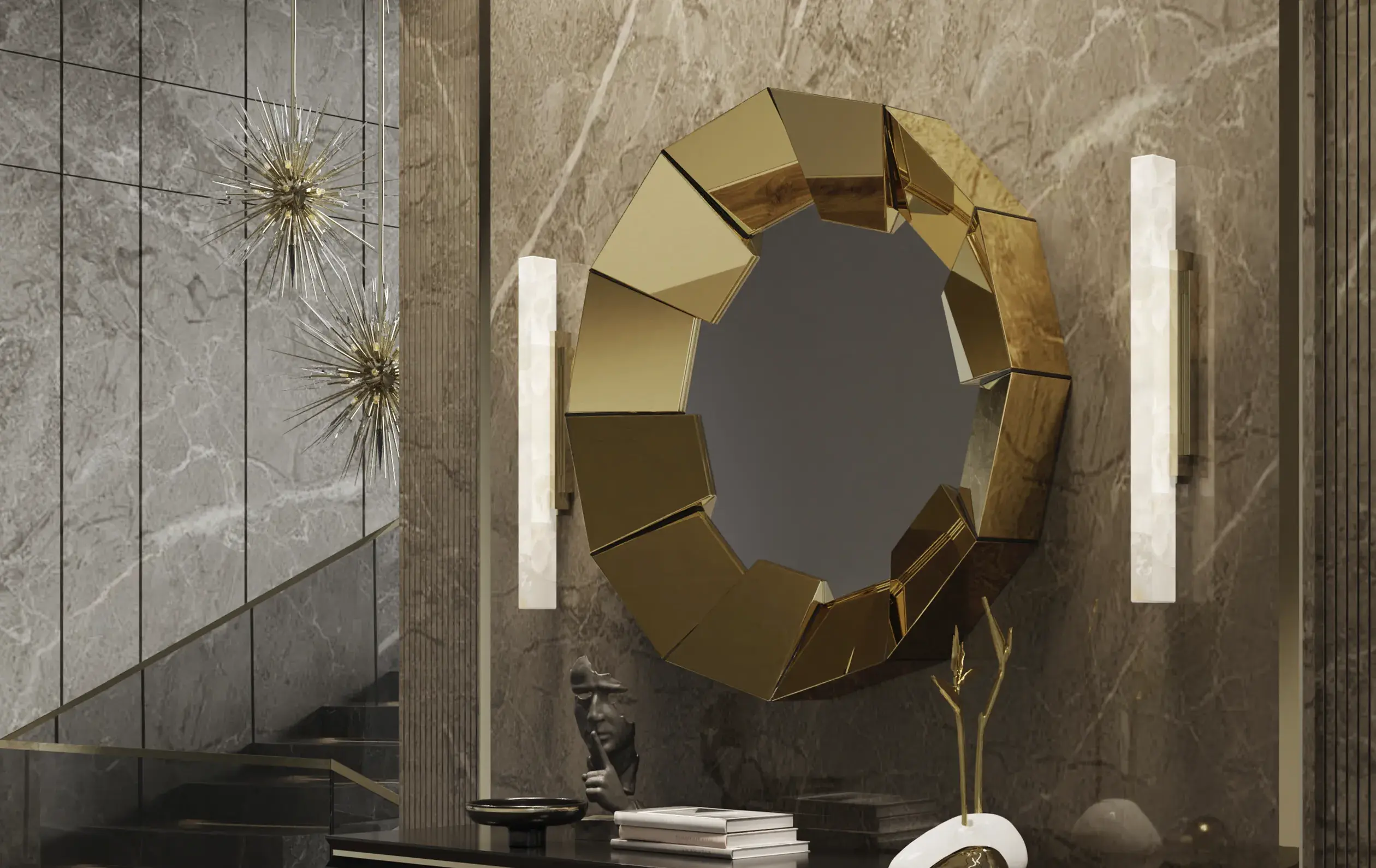 Radiance Gold Mirror - 3