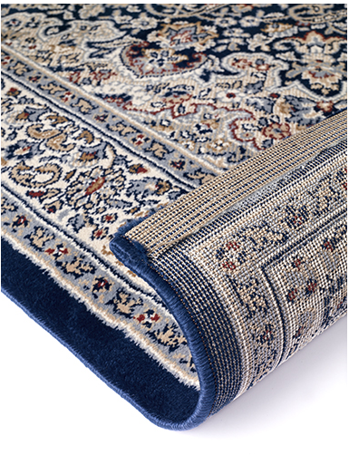 Blue Oriental Machine Woven Rug ☞ Size: 137 x 195 cm