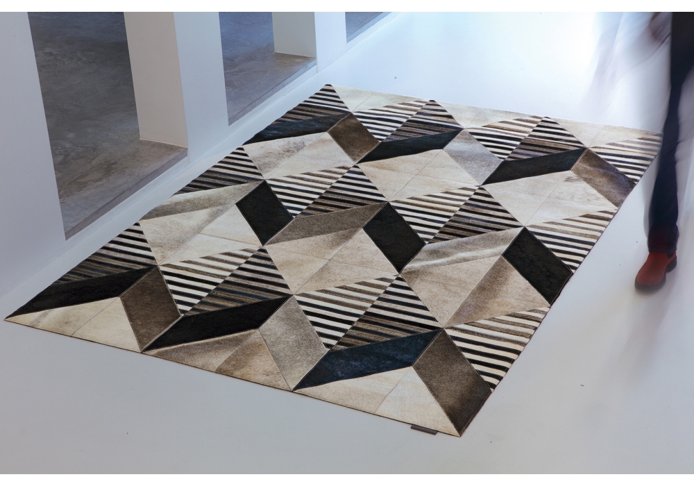 Newville Cowhide Handwoven Rug | Size: 8' 2