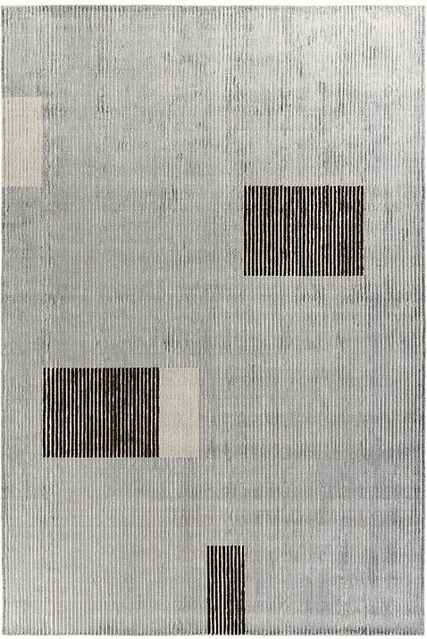 Hand Woven Viscose Striped Rug